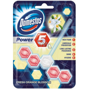 Domestos Power 5 Orange Blossom Wc tuhý blok 55 g