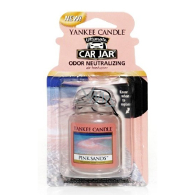 Yankee Candle Pink Sands - Růžové písky gelová vonná visačka do auta 30 g