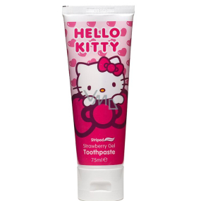 Hello Kitty Jahoda zubní pasta s obsahem fluoru pro děti 75 ml