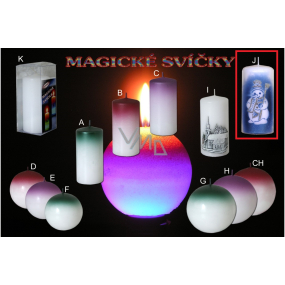 Lima Magická svíčka Sněhulák válec 70 x 150 mm 1 kus