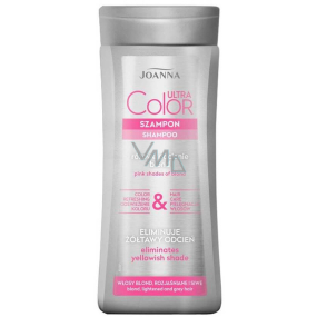 Joanna Ultra Color System Pink šampon pro blond, zesvětlené a šedé vlasy 200 ml