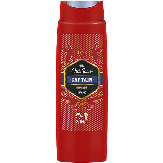 Old Spice Captain 2v1 sprchový gel a šampon pro muže 250 ml