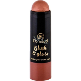 Dermacol Blush & Glow krémová rozjasňující tvářenka stick 07 6,4 g