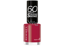 Rimmel London 60 Seconds Super Shine Nail Polish lak na nehty 313 Feisty Red 8 ml