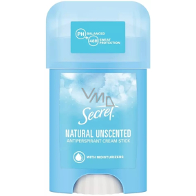 Secret Natural Unscented krémový antiperspirant stick pro ženy 40 ml
