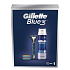 Gillette Sensor3 holicí strojek + náhradní hlavice 4 kusy + Series pěna na holení 250 ml, kosmetická sada pro muže