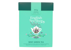 English Tea Shop Bio Zelený čaj s Mátou sypaný 80 g + dřevěná odměrka se sponou