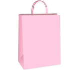 Ditipo Dárková papírová taška 18 x 8 x 24 cm EKO Světle růžová