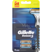 Gillette Sensor 3 náhradní hlavice 5 kusů pro muže