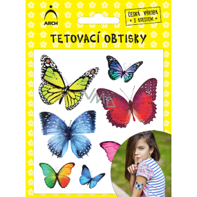 Arch Tetovací obtisky s atestem pro děti 01 Motýlci 14 x 11 cm