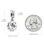 Charm Sterlingové stříbro 925 Harry Potter - Mrzimor + zirkon, 2v1 přívěsek na náramek