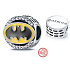 Charm Sterlingové stříbro 925 Marvel Batman se zirkony, korálek na náramek, film