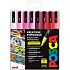 Posca Univerzální sada akrylátových popisovačů 0,9 - 1,3 mm Love mix teplých tónů 8 kusů PC-3M