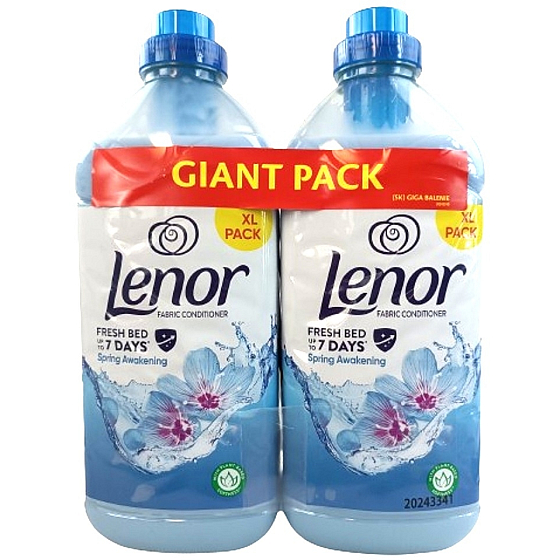 Lenor Spring Awakening vůně jarních květin, pačuli a cedru koncentrovaná aviváž 2 x 1600 ml, duopack