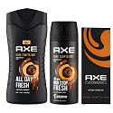 Axe etue Dark Temptation deodorant sprej 150 ml + sprchový gel 250 ml + balzám po holení 100 ml + kosmetická taška, kosmetická sada pro muže