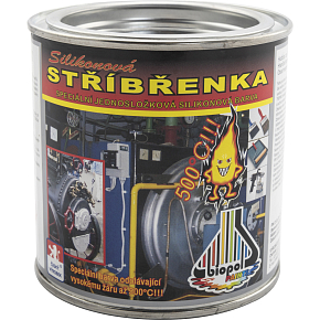 Biopol Paints Silikonová stříbřenka, žáruvzdorná do 500 °C, 350 g