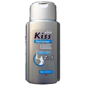 Mika Kiss Silver Aerobic sprchový gel + šampon na vlasy 150 ml