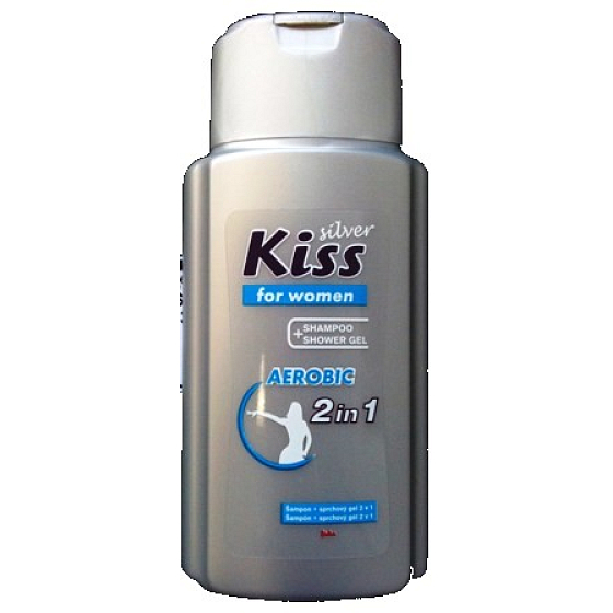Mika Kiss Silver Aerobic sprchový gel + šampon na vlasy 150 ml