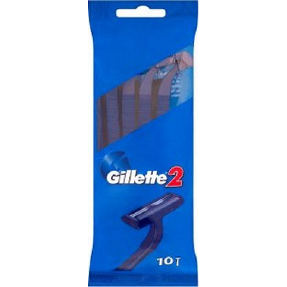 Gillette2 pohotová jednorázová holítka 10 kusů pro muže v sáčku