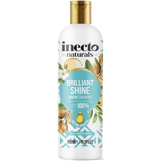 Inecto Naturals Brilliant Shine Argan s čistým arganovým olejem šampon na vlasy 500 ml