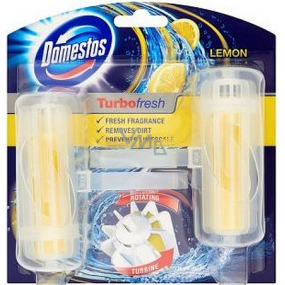 Domestos Turbo Fresh Lemon Fresh Wc blok rotační tuhý 2 x 32 g