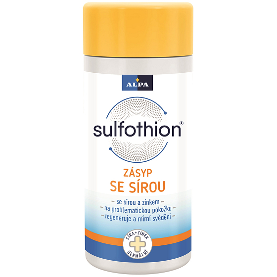 Alpa Sulfothion zásyp na nohy se sírou 100 g