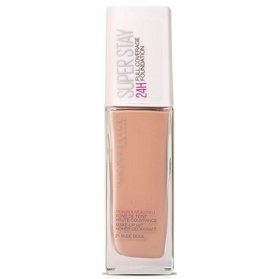 Maybelline Superstay 24h Reno tekutý krycí make-up 021 Nude Beige 30 ml