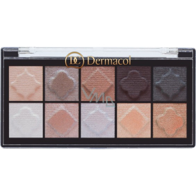 Dermacol Eyeshadow Palette Matt and Pearl paletka očních stínů 02