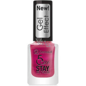 Dermacol 5 Day Stay Gel Effect dlouhotrvající lak na nehty s gelovým efektem 30 Chanson 12 ml