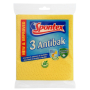 Spontex 3 Antibak antibakteriální houbová utěrka žlutá 18,5 x 20,5 cm 3 kusy