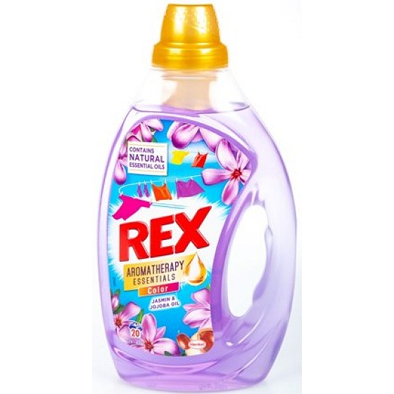 Rex Jasmin & Jojob Oil Aromatherapy Essentials Color gel na praní barevného prádla 20 dávek 1 l