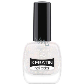 Golden Rose Keratin Nail Color Glitter lak na nehty 405 10,5 ml