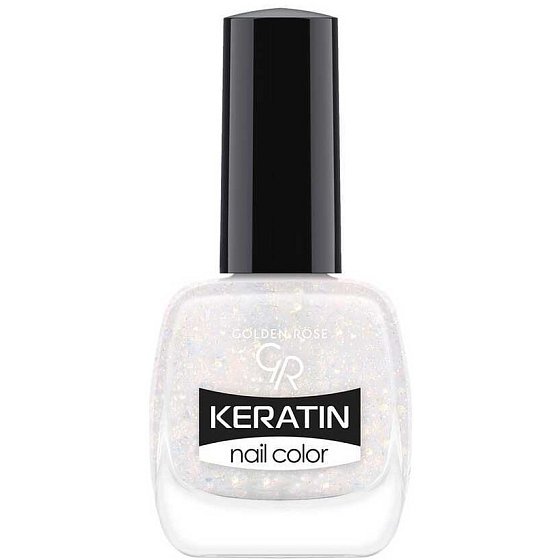 Golden Rose Keratin Nail Color Glitter lak na nehty 405 10,5 ml