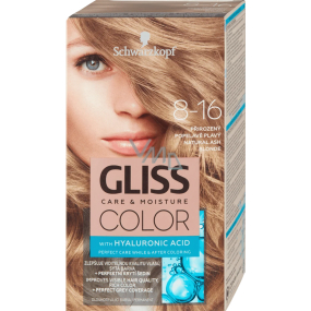 Schwarzkopf Gliss Color barva na vlasy 8-16 Přirozený popelavě plavý 2 x 60 ml