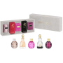 Jimmy Choo Rose Passion parfémovaná voda 4,5 ml + I Want Choo Forever parfémovaná voda 4,5 ml + Fever parfémovaná voda 4,5 ml + Jimmy Choo parfémovaná voda 4,5 ml + I Want Choo parfémovaná voda 4,5 ml, dárková sada miniatur pro ženy