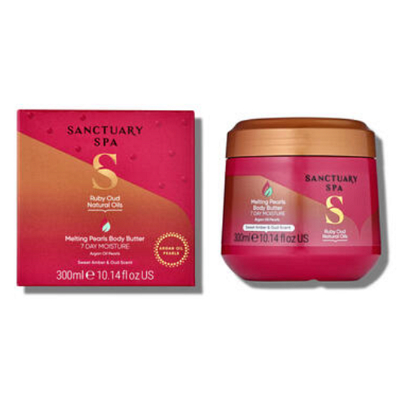 Sanctuary Spa Signature Collection Ambra a oud perlové tělové máslo 300 ml