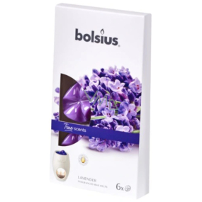 Bolsius Aromatic True Scents Lavender - Levandule vonný vosk do aromalampy 6 kusů