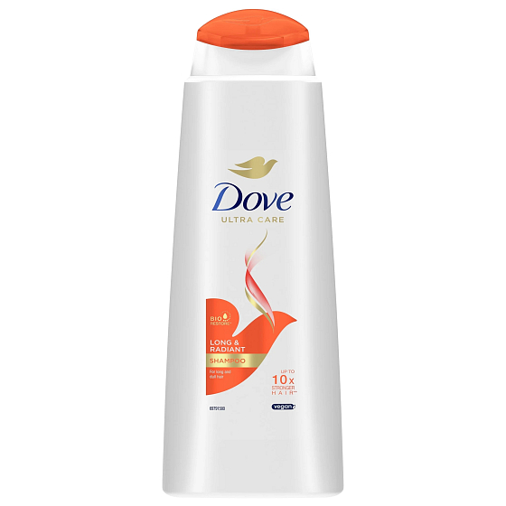 Dove Long & Radiant regenerační šampon na vlasy 400 ml