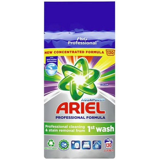 Ariel Profi Color prací prášek na barevné prádlo 130 dávek 7,15 kg