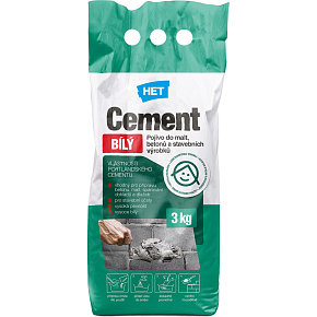 Het cement bílý, pro přípravu malt a betonů, 3 kg Het cement bílý, pro přípravu malt a betonů, 3 kg