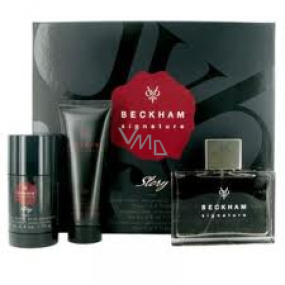 David Beckham Signature Story Men toaletní voda 75 ml + deodorant stick 75 ml + sprchový gel 75 ml, dárková sada