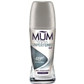 Mum Unperfumed Soft kuličkový antiperspirant deodorant roll-on pro ženy 50 ml