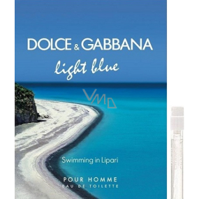 Dolce & Gabbana Light Blue Swimming in Lipari toaletní voda pro muže 2 ml s rozprašovačem, vialka