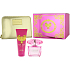 Versace Bright Crystal Absolu parfémovaná voda pro ženy 90 ml + tělové mléko 100 ml + zlatá kabelka 1 kus, dárková sada