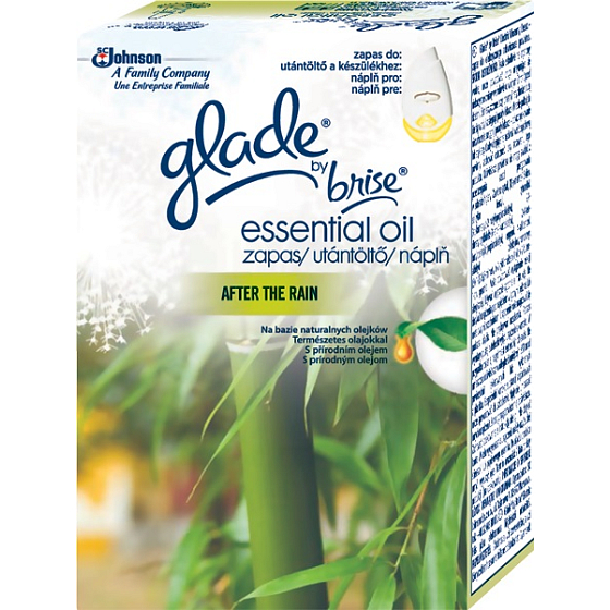 Glade Essential Oil After The Rain elektrický osvěžovač vzduchu náhradní náplň 20 ml