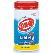 Savo 3v1 Mini komplex Chlorové tablety do bazénu dezinfekce 800 g expirace 2019
