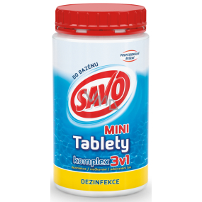 Savo 3v1 Mini komplex Chlorové tablety do bazénu dezinfekce 800 g
