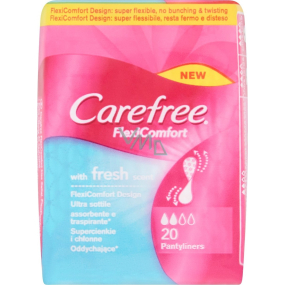 Carefree FlexiComfort with Fresh scent slipové vložky 20 kusů