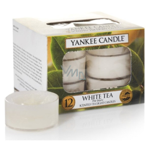 Yankee Candle White Tea - Bílý čaj vonná čajová svíčka 9,8 g 12 kusů