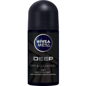 Nivea Men Deep kuličkový antiperspirant deodorant roll-on 50 ml